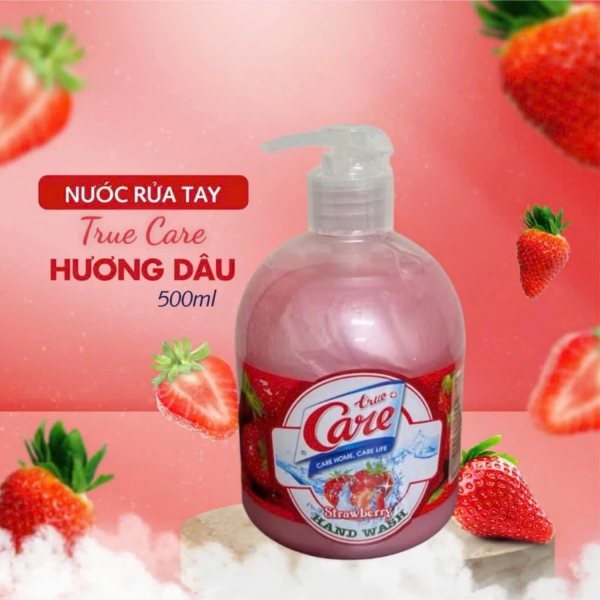 NƯỚC RỬA TAY TRUE CARE_Chai 500ML (Hương Dâu)